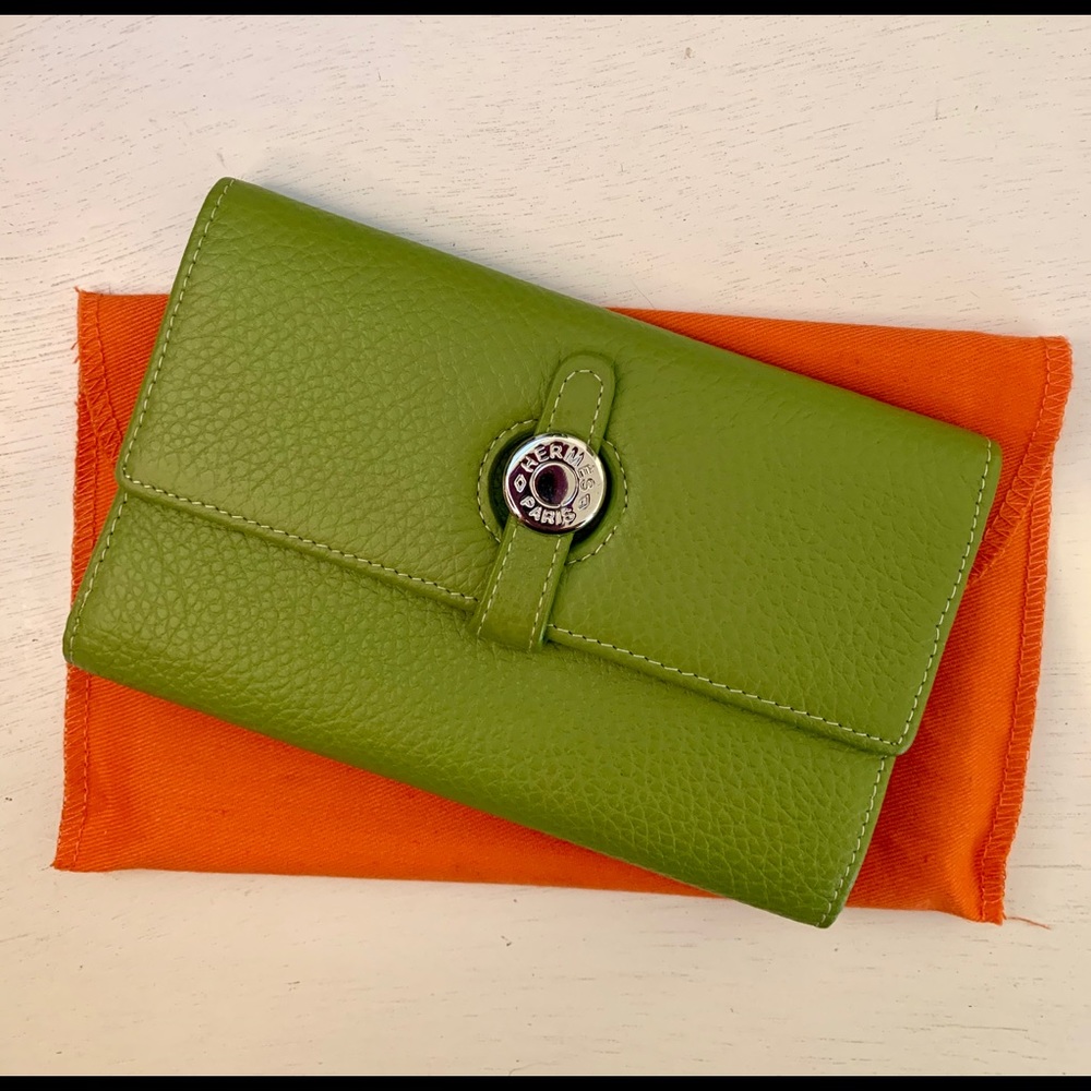 Hermès Vert Anis Wallet